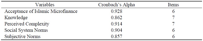 Construct Reliability and Validity