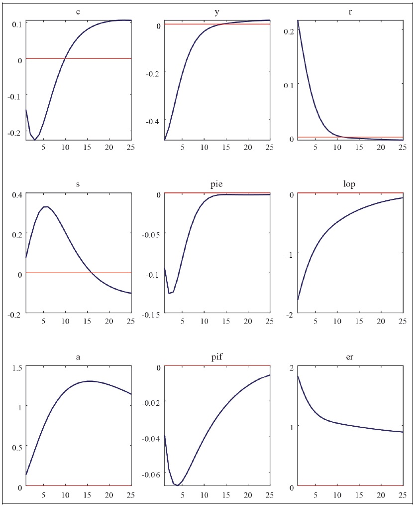 Impulse Response Functions to Monetary Policy Shocks