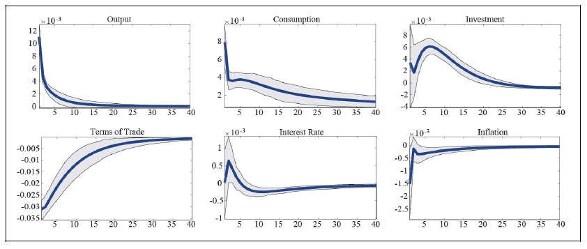 Impulse Response to a Domestic Government Expenditure Shock (Before the Asian Financial Crisis)
